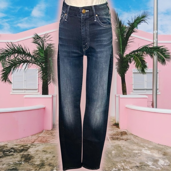 NWOT MOTHER Denim ‘High Waisted Looker’ Skinny Jeans in “Coffee, Tea or Me?” 25 - Picture 2 of 16
